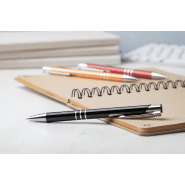 Stylo à bille en aluminium - encre bleue - couleur noire - 14g_2