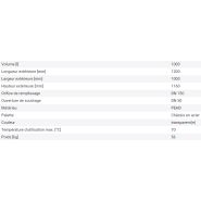 266183W - Cuve RecoBulk IBC 1000 litres - Palette avec cadre en acier galvanisé, ouverture DN 150, sortie DN 50_2