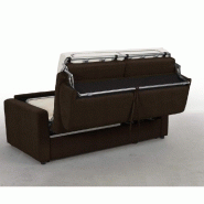 Canapé convertible Day Express - mono assise - matelas 14 cm polyuréthane haute résilience - marron chocolat - fabrication italienne_2