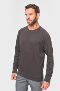 Sweat-shirt col rond homme - Réf: WK402 - 100% coton, molleton gratté 3 fils - Disponible jusqu'à 5XL_2