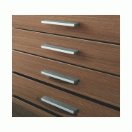 Bureau X7 avec piètements chromés - Officity. - 210, Noyer canaletto, Droite_3