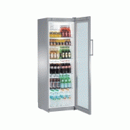 Réfrigérateur 388 litres inox porte vitrée - liebherr