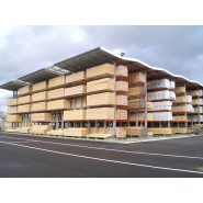 Rayonnage cantilever avec toiture pour stockage extérieur des produits longs - ohra_2