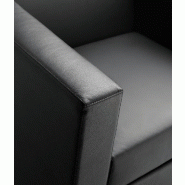 Fauteuil d'attente en cuir OXEL - Sokoa._2