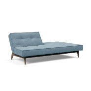 Canapé convertible SPLITBACK EIK - 115x200 cm - Chêne fumé - Tissu Mixed Dance Light Blue - Innovation Living_2