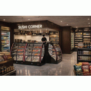 Vitrine réfrigérée  5 niveaux Pak Curvada - accès avant et arrière | Sayl - PAK-CAA - Accès arrière_2