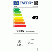 Armoire réfrigérée vitrée négative inox 2050L 3portes Atosa_2