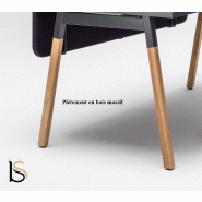 Bureau individuel Ogi Wood - MDD - Anthracite, 140 x 70 cm, Non_3