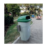 Corbeille publique TARBES - polyéthylène haute densité - Réf. 3103 - 50L_2