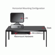 Support Mural Vertical en Acier pour Rack 4U 19