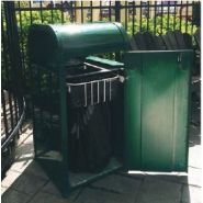 Support sacs poubelle pour îlots de tri et armoire à déchets ou système Longopac® FLEX (sacs chaussettes)_2