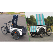 Vélo triporteur électrique avec freins hydrauliques Tektro