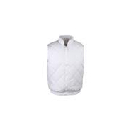 Gilet polyester/coton matelassé - col droit - doublure et rembourrage polyester - coloris blanc_2