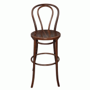 Tabouret haut bistro en bois courbé noyer | Fameg - CW012_2