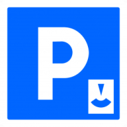 Panneau indication C1B - Parking zone bleue_2
