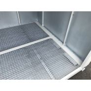 Abri conforme aux normes pour huiles usagées