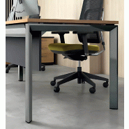 Bureau individuel avec retour piètement ouvert So Sierro_2