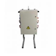 Mcpatcx510 - Armoire électrique de chantier - H2MC - Porte opaque à deux serrures triangle - 40A polyester RAL7035 - Normes EN61439_2