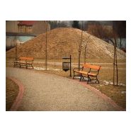 Poubelle urbaine rétro Tino 03.034.Ze - métal et fonte - 30 L - design à l'ancienne_2