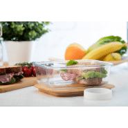 Lunch box en verre 800 ml - couvercle en bambou naturel et sangle en silicone_2