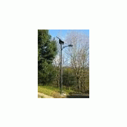 Lampadaire urbain solaire FU518 - LED 36W - acier galvanisé - 6,2 m - panneau solaire 120Wc - batterie 150Ah_2