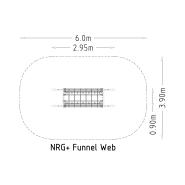 Parcours sportif pour enfants NRG Funnel-Web - Réf 8079856 - HAGS - Vert - Scellement béton_2