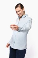 Chemise écoresponsable délavée en coton twill femme - Réf: KNS501 - Kariban_2