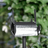 Peinture fer extérieur - Direct sur rouille HAMMERITE gris argent martelé - 0.25L_2