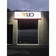Rampe lumineuse - enseigne et architectural - profilé 2.4m avec modules MONOBOXBAR - WLED_2