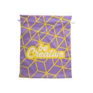 Sac cadeau personnalisé - grand format avec cordons polyester et impression quadri_2