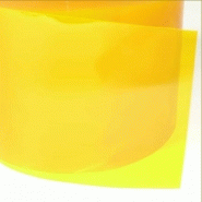 Lanière PVC souple translucide jaune/opaque - 200 x 2 mm - Isolation thermique et résistance aux chocs_2