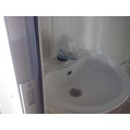 Cabine sanitaire raccordable isolée Liberty Box - panneaux sandwich en acier galvanisé - pour chantier et événementiel_3