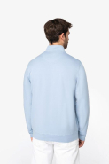 Sweat-shirt écoresponsable zippé en modal homme - Col montant - Réf : NS427_2