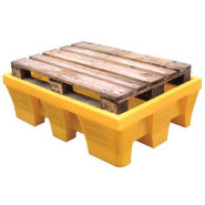 Bac de rétention 120 litres jaune 100% PEHD - Sans caillebotis_2