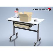 Table de travail Ergoflex - robuste, réglable en hauteur mécanique ou électrique - usage industriel et bureautique_2