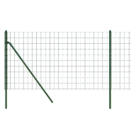 Vidaxl clôture en treillis métallique vert 1x10 m acier galvanisé 154065_2