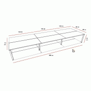 Bureau bench ECO 6 personnes - Mobel Linea. - Argent Ral 9006, Anthracite, 480_2