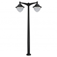 Luminaire pour mât 2 bras Gunther-60 - IP65 GX53 9x10W - Noir - Extérieur - Classe II_2