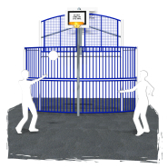 Terrain multisport Arena Double Philadelphia réf-8019751 - Hags - 4680x4010x3950 mm - 79 m² de zone de sécurité_2