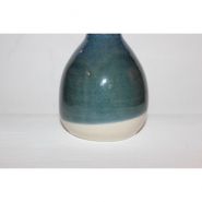 Distributeur de savon artisanal en céramique - 300 ml - Couleur bleue - Fabrication française_2