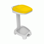 Support sac 120L avec couvercle Gilac - Jaune_2
