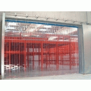 Porte à lanières / transparente / lanières amovibles / isolation thermique_3