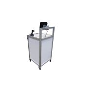 Powertec 2 - Chariot informatique mobile protégé 3 faces - Dimensions L600 x P610 x H1015 mm_2