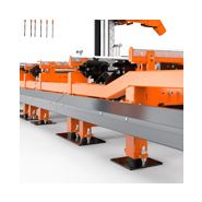 Scie Wood-Mizer WM4000 pour transformer des billes irrégulières ou produire des commandes sur mesure