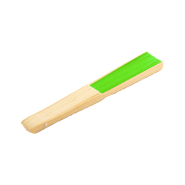 Éventail en papier - branches en bambou - couleur vert - 17.3 gr_2
