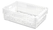 Bac de distribution 600 x 400 - Norme Europe - PEHD - Fond et parois pleins ou ajourés_2