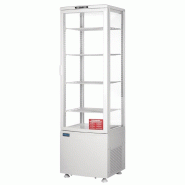 Vitrine réfrigérée panoramique avec porte incurvée - série C - blanche 235L - Polar - CX575_2