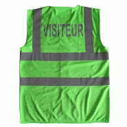 Gilet de sécurité visiteur - chasuble haute visiblité_2