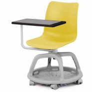 Learn - Chaises spéciales formation avec tablette écritoire, rangement intégré et coque 6 coloris pastel_2