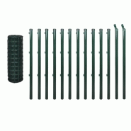 Vidaxl clôture euro acier 25x1,5 m vert 140571_2